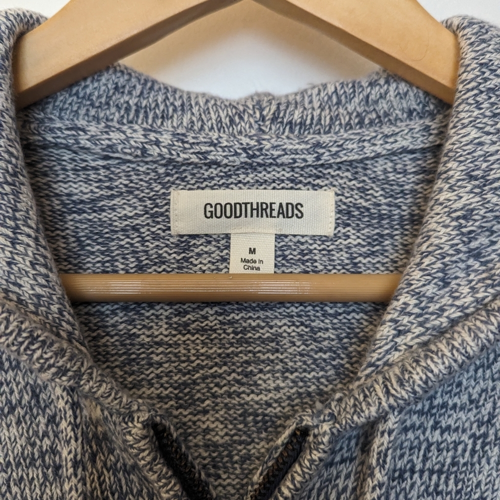 Goodthreads Zip Hoodie Sweater - grey - Picture 3 of 6